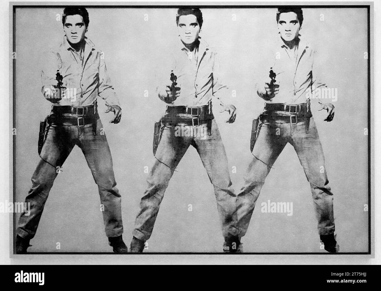 Triple Elvis di Andy Warhol nel San Francisco Museum of Modern Art (SFMOMA) Sn Francisco, California, USA Foto Stock