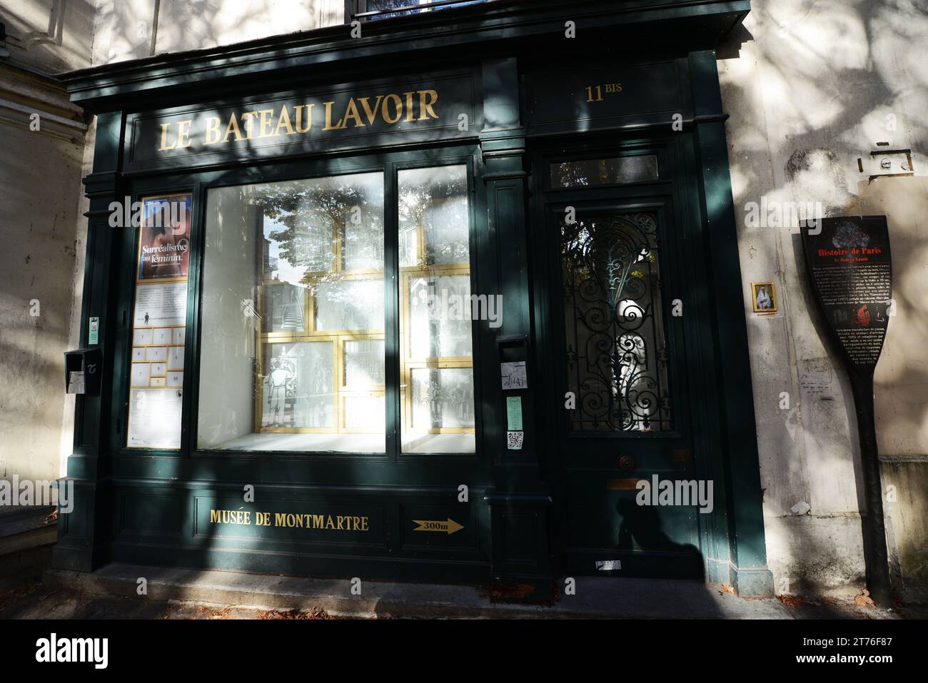 Place Emile Goudeau a Montmartre, Parigi, Francia. Foto Stock