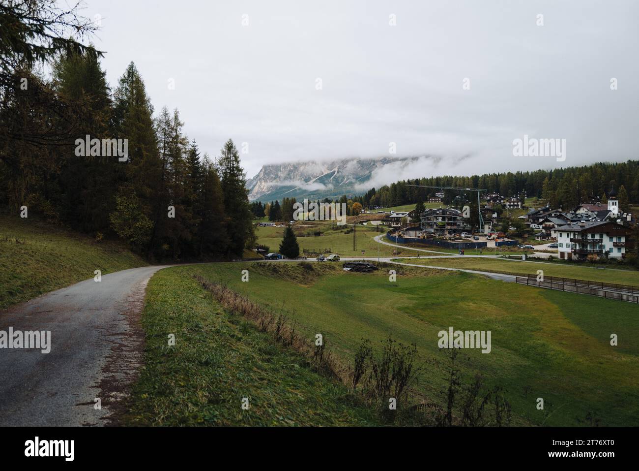 Le Dolomiti di Cortina in autunno Foto Stock