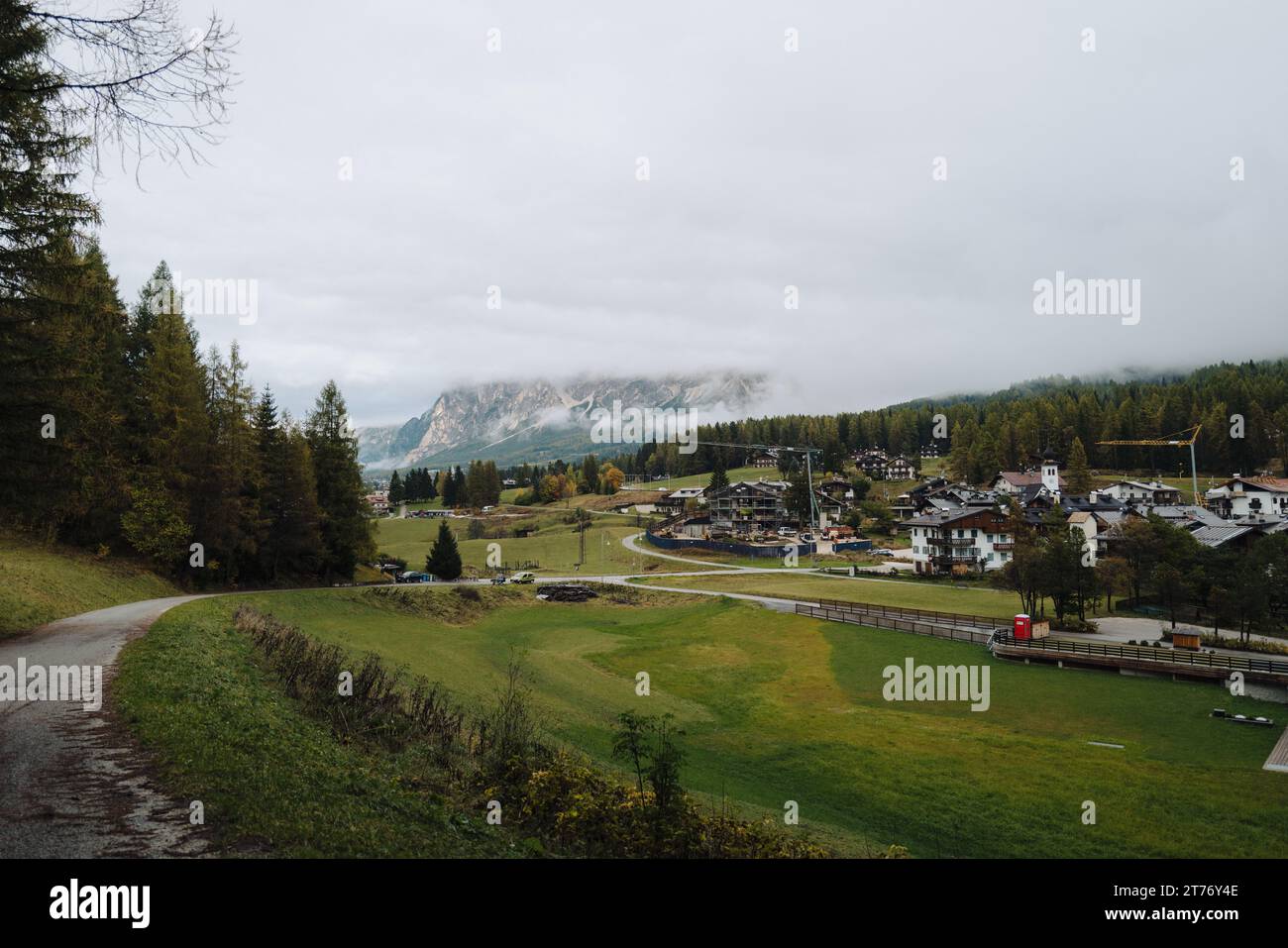 Le Dolomiti di Cortina in autunno Foto Stock