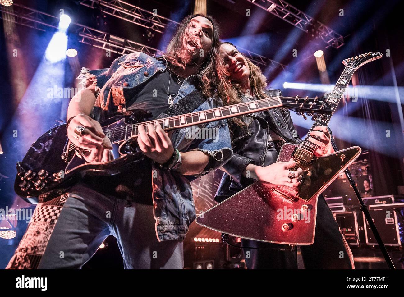Halestorm si esibisce dal vivo a Oslo il 13 novembre 2023 Foto Stock