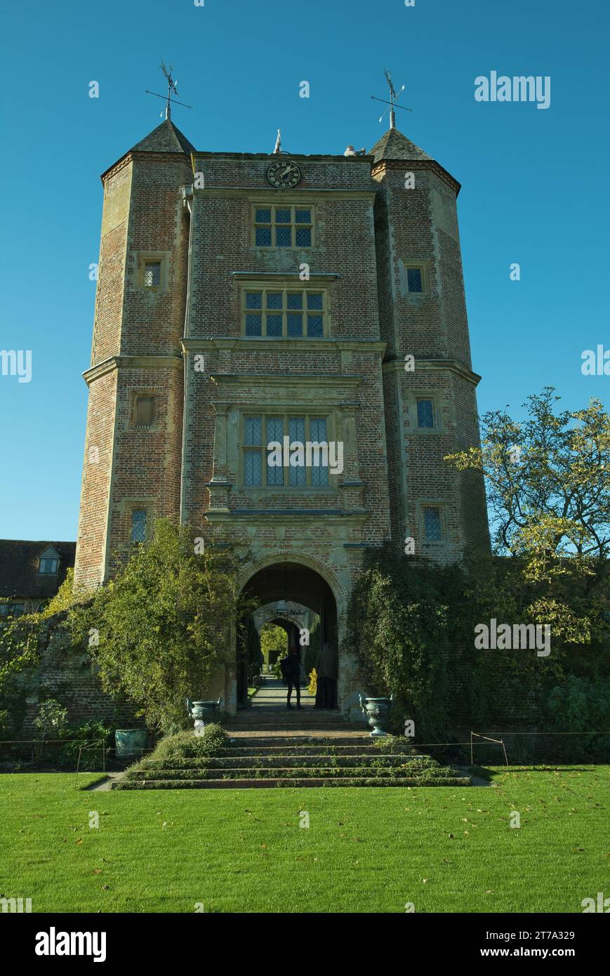 Torre a Sissinghurst nel Kent in autunno. Foto Stock