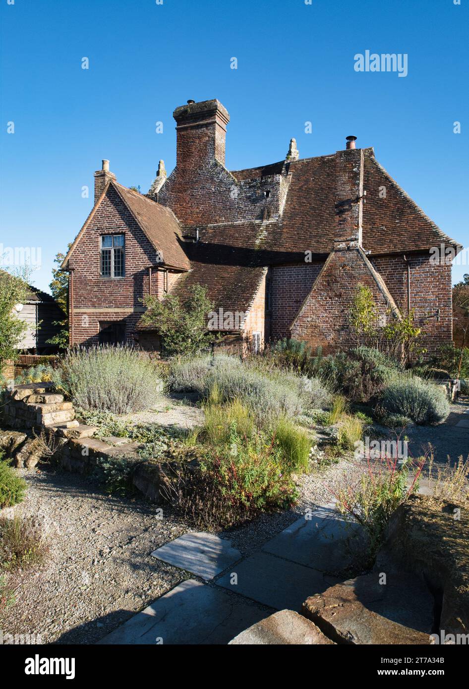 Cottage per le vacanze dei preti a Sissinghurst nel Kent in autunno. Foto Stock