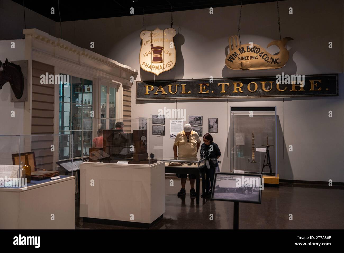 Il Charleston Museum, il primo museo americano a Charleston, Carolina del Sud Foto Stock