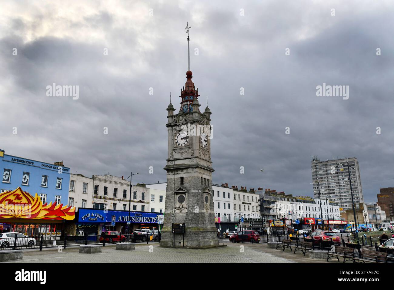 The Clocktower a Margate, Kent, Inghilterra, Regno Unito Foto Stock