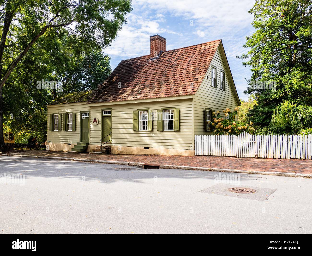 Casa a Old Salem North Carolina, USA Foto Stock