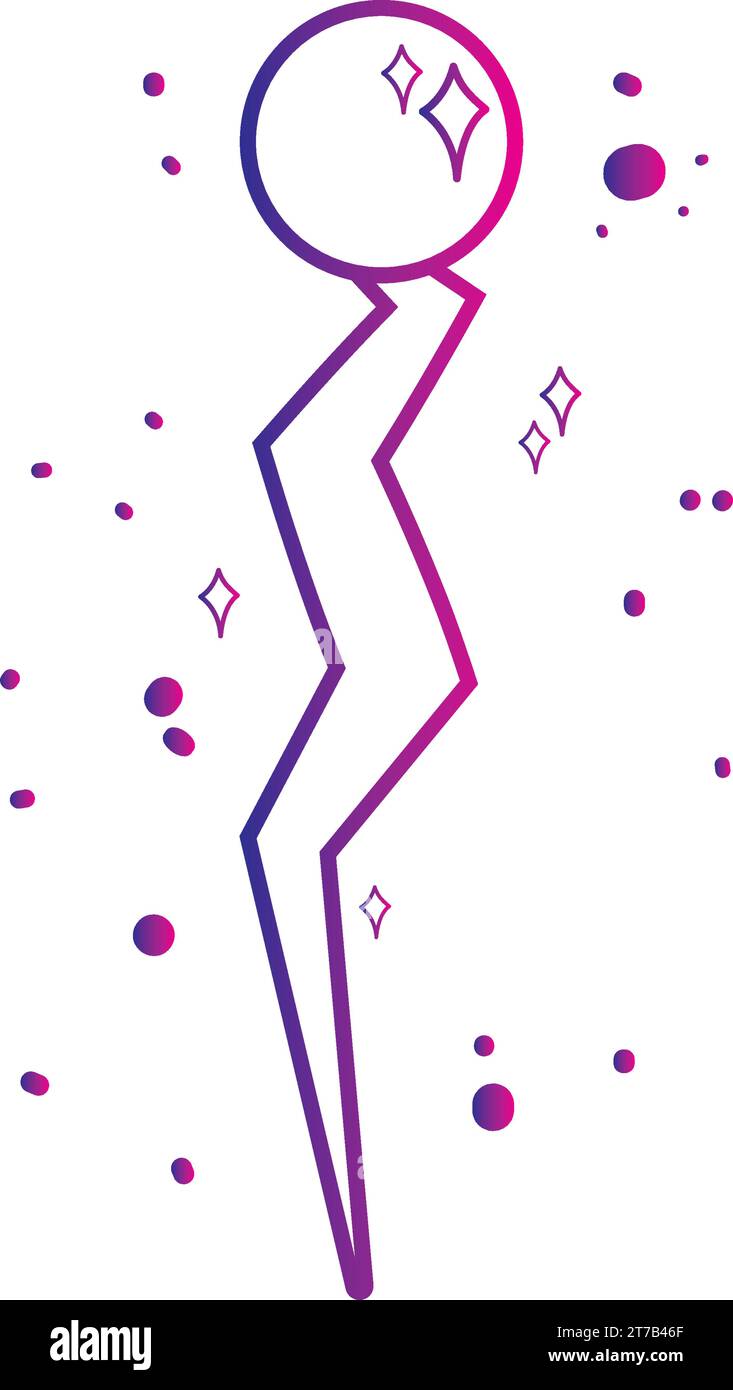 Icona magica del personale isolato Vector Illustrazione Vettoriale