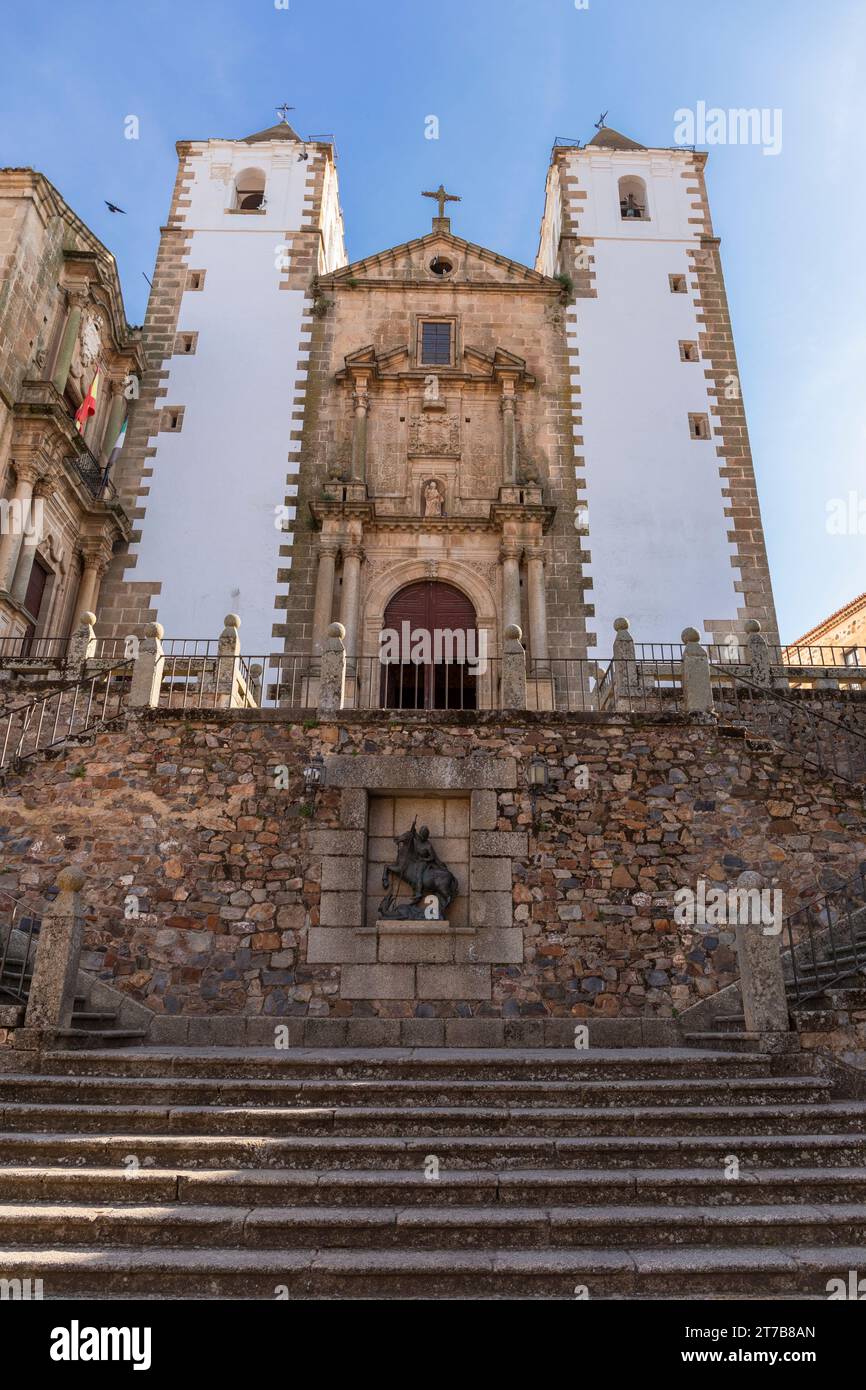 Europa, Spagna, Estremadura, Cáceres, la Chiesa di San Francisco Javier o la Chiesa del sangue prezioso Foto Stock