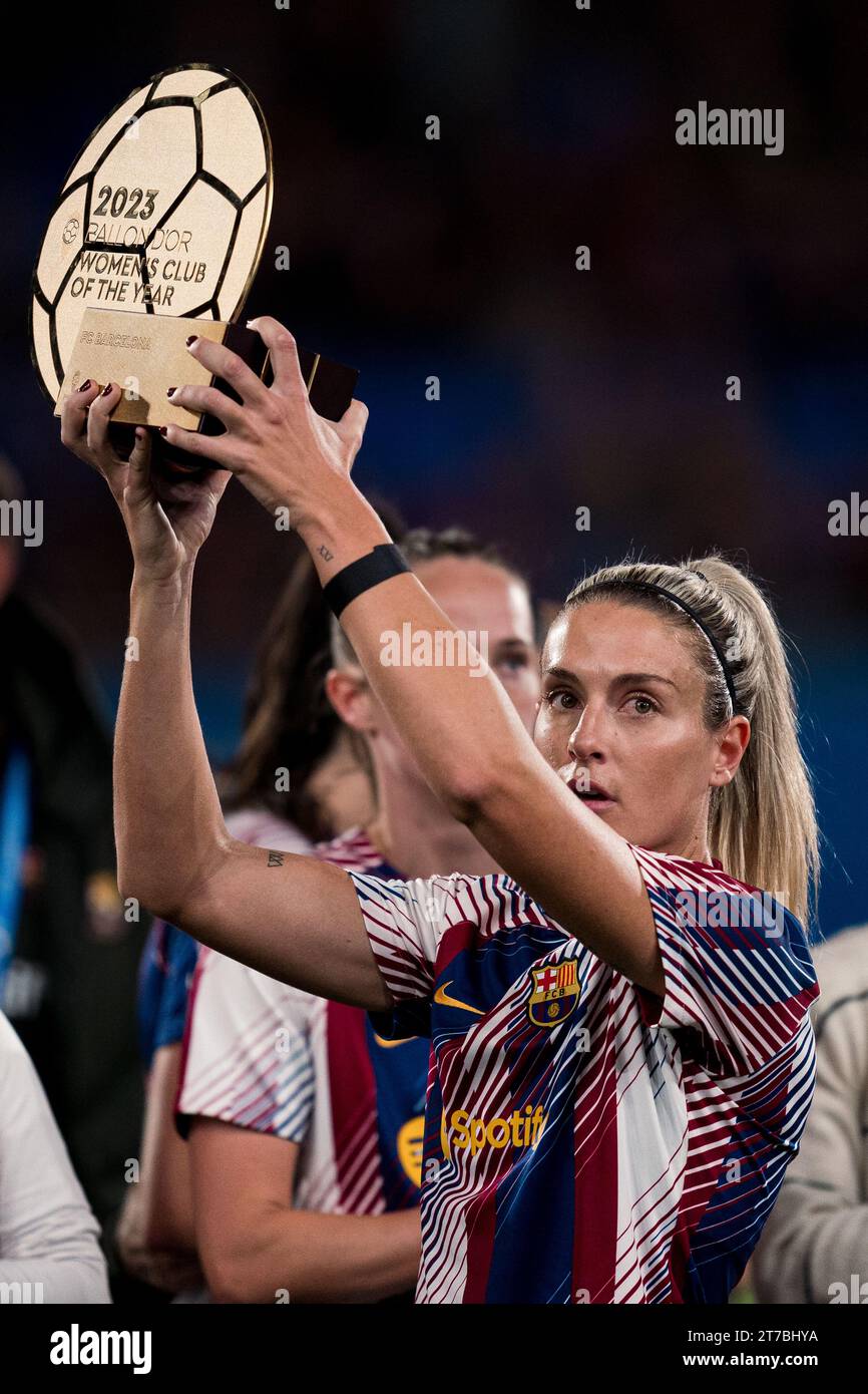 Sant Joan Despi, Spagna, 14 novembre 2023. Spagna-calcio-donne Champions League-gruppo A-FC Barcelona contro SL Benfica. (11) Alexia Putellas Credit: Joan Gosa/Alamy Live News Foto Stock