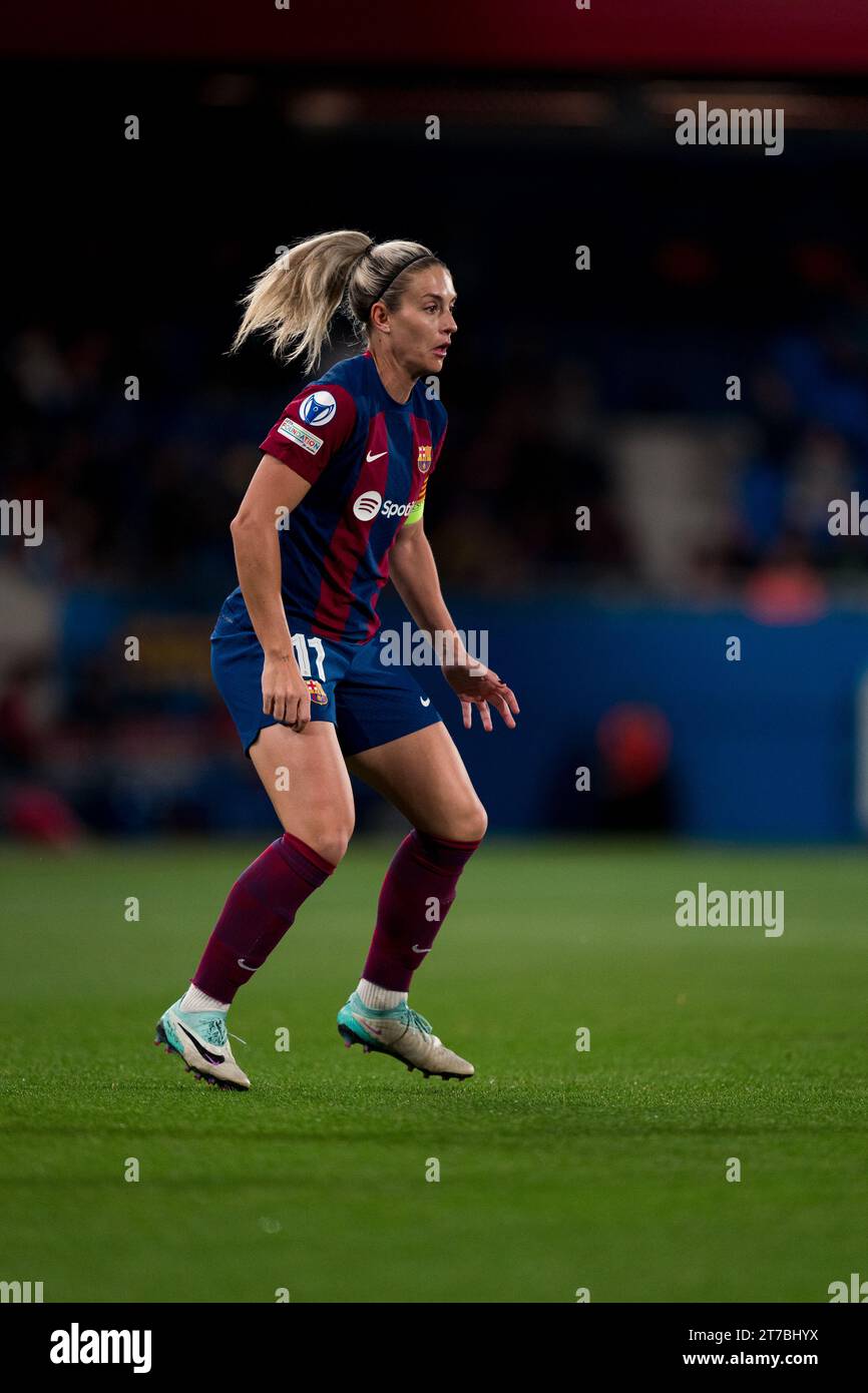 Sant Joan Despi, Spagna, 14 novembre 2023. Spagna-calcio-donne Champions League-gruppo A-FC Barcelona contro SL Benfica. (11) Alexia Putellas Credit: Joan Gosa/Alamy Live News Foto Stock