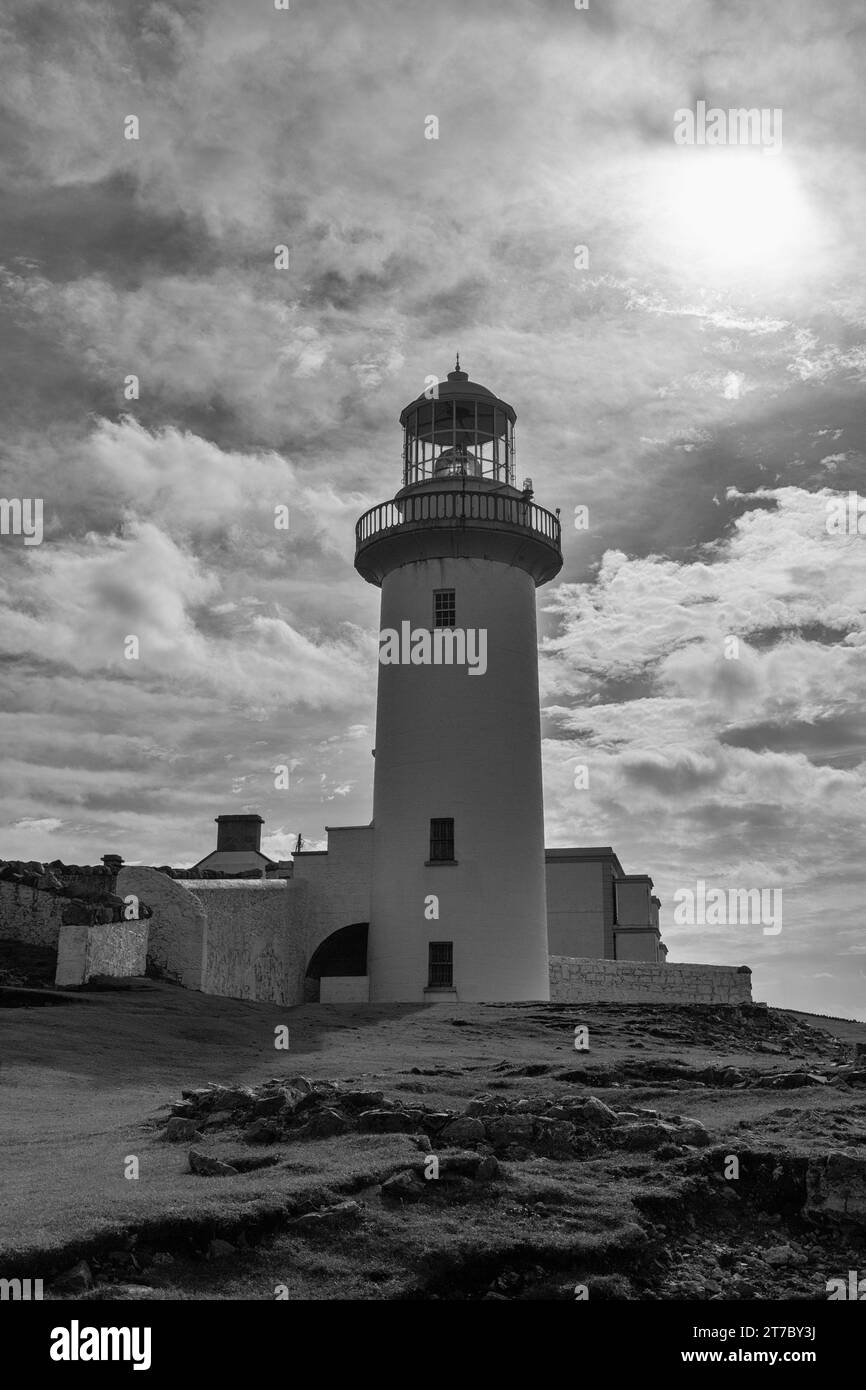 Faro di Aranmore, Burtonport, Contea di Donegal, Irlanda Foto Stock