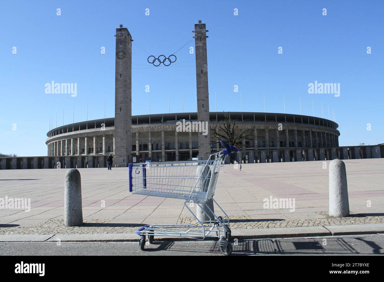 19 marzo 2018; Berlino, Germania. Vista generale dell'Olympiastadion. Foto Stock