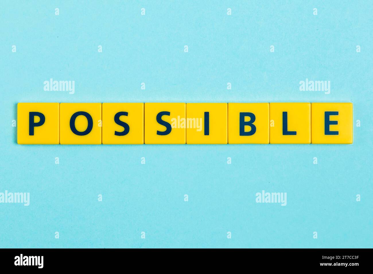 Tessere codificabili per parole possibili Foto Stock