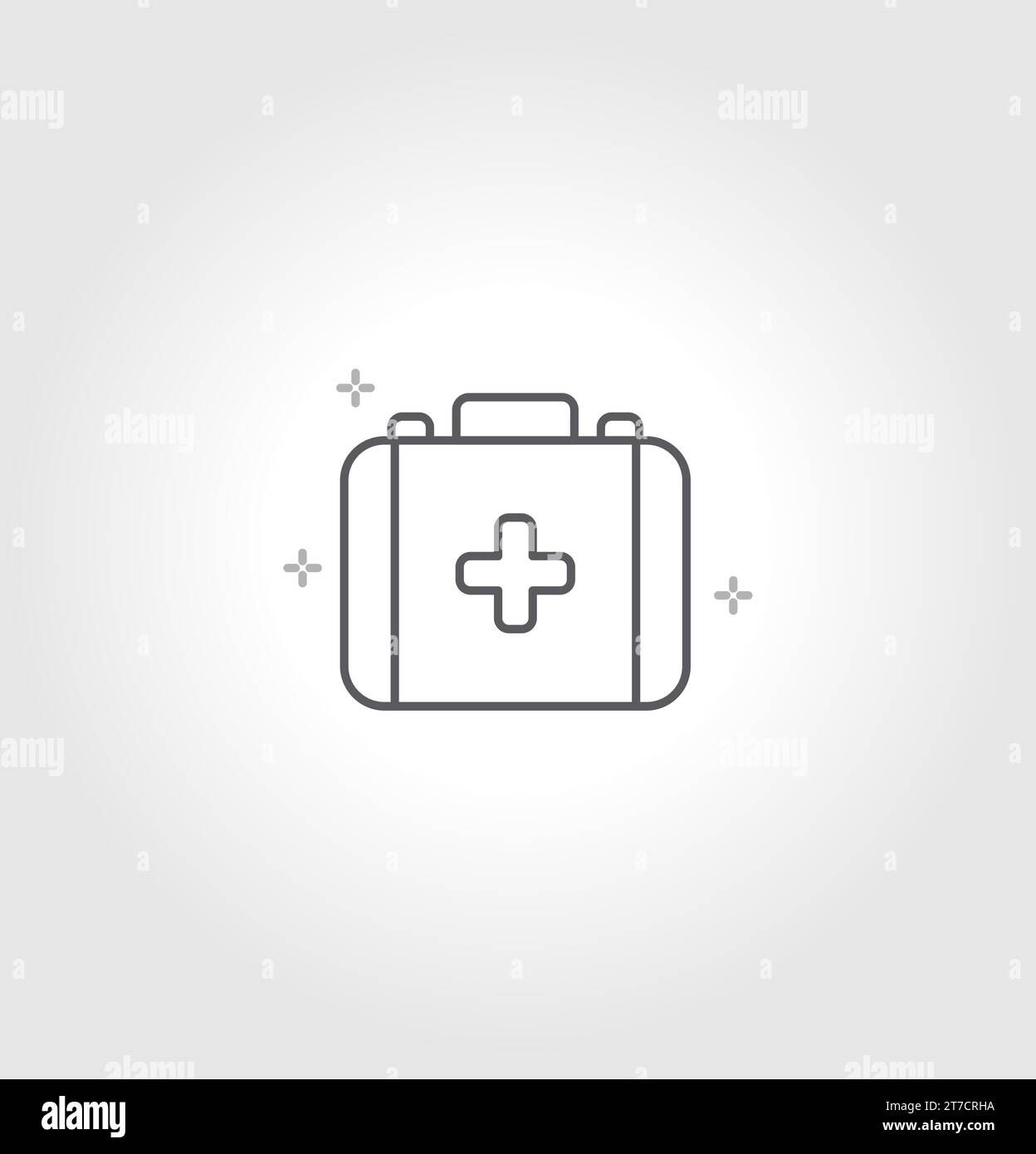 Icona kit medico vettore. Icona medkit illustrazione vettoriale - segno o simbolo Illustrazione Vettoriale