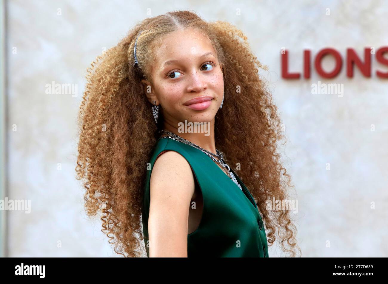 Luna Steeples bei der Premiere des Kinofilms 'The Hunger Games: The Ballad of Songbirds & Snakes / Die Tribute von Panem - The Ballad of Songbirds and Snakes' im TCL Chinese Theatre. Los Angeles, 13.11.2023 Foto Stock