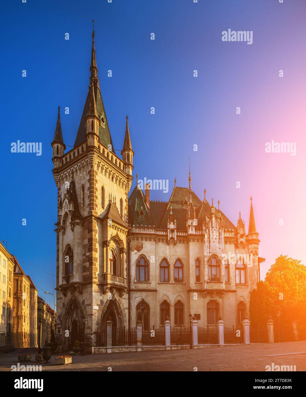 Stile storicismo Jakabs Palace, Kosice, Slovacchia Foto Stock