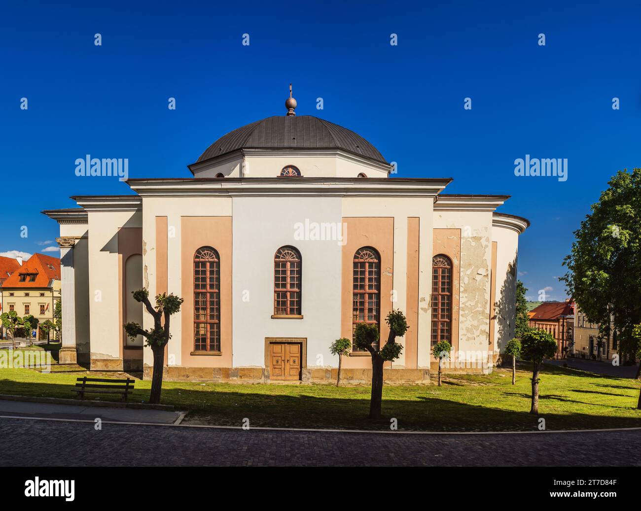 Chiesa evangelica a Levoca, regione di Presov, Slovacchia. Foto Stock