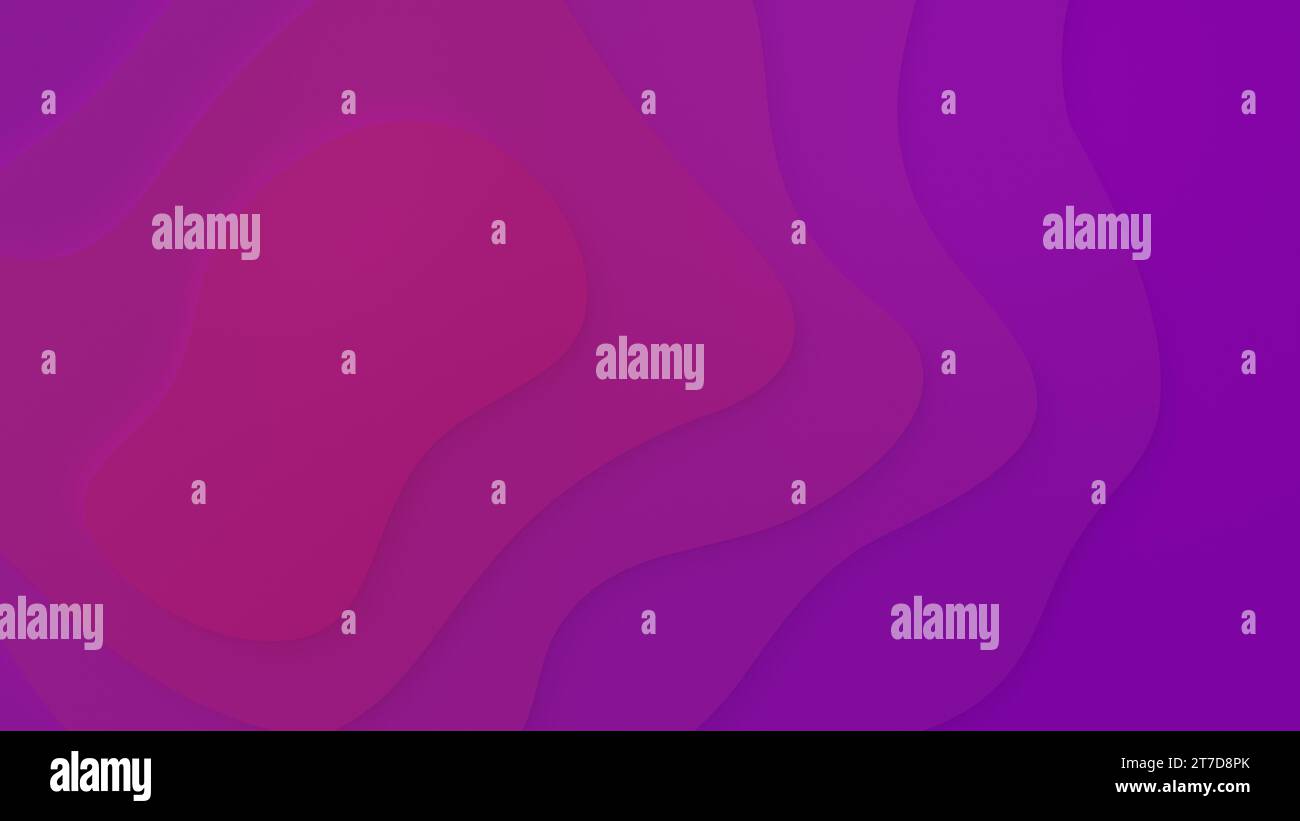 Forme geometriche e organiche stratificate astratte con sfumatura di colore da rosa a viola. Sfondo full frame astratto e moderno con spazio di copia. Foto Stock