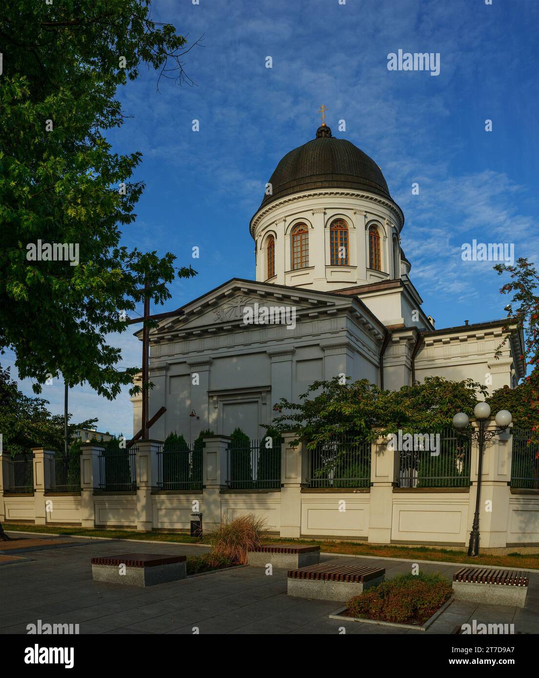 La chiesa greco-ortodossa di San Nicola a Bialystok è la più grande città della Polonia nord-orientale e la capitale del voivodato di Podlaskie. Foto Stock