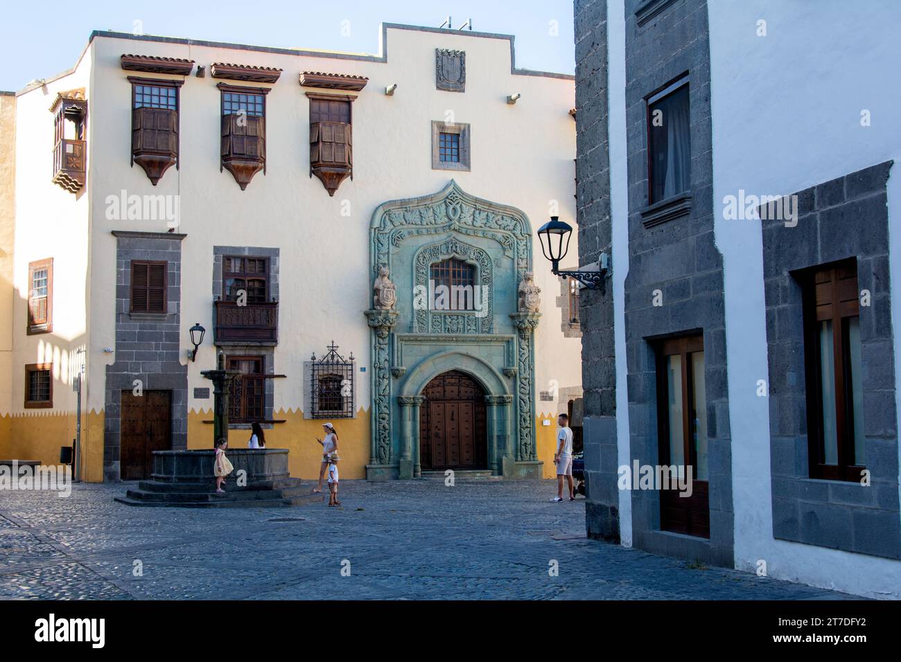Columbus House (Casa de Colon), nella città di Las Palmas de Gran Canaria, Isole Canarie, Spagna Foto Stock