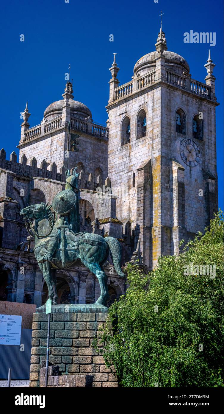 Se do Porto, Cattedrale di Porto, Portogallo Foto Stock