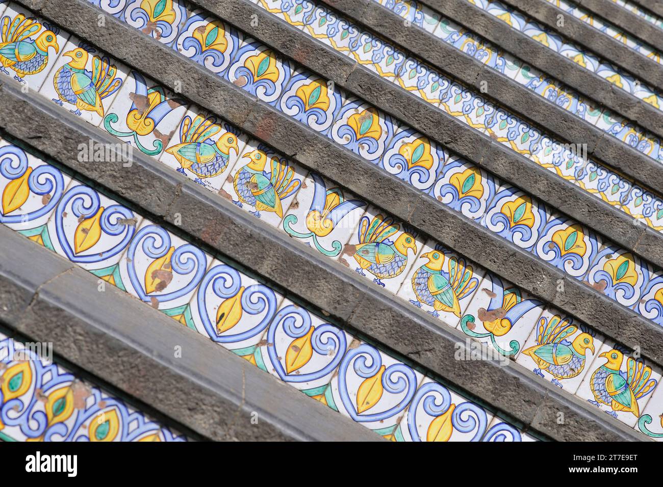 Caltagirone. Scalinata di Santa Maria del Monte. Sicilia. Italia Foto Stock