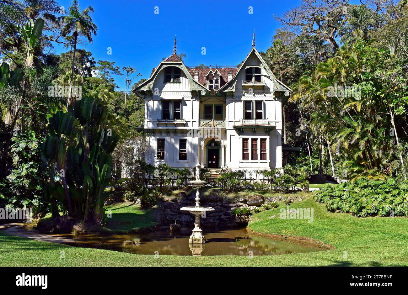 PETROPOLIS, RIO DE JANEIRO, BRASILE - 26 maggio 2023: Casa dei sette errori (Casa da Ipiranga) Foto Stock
