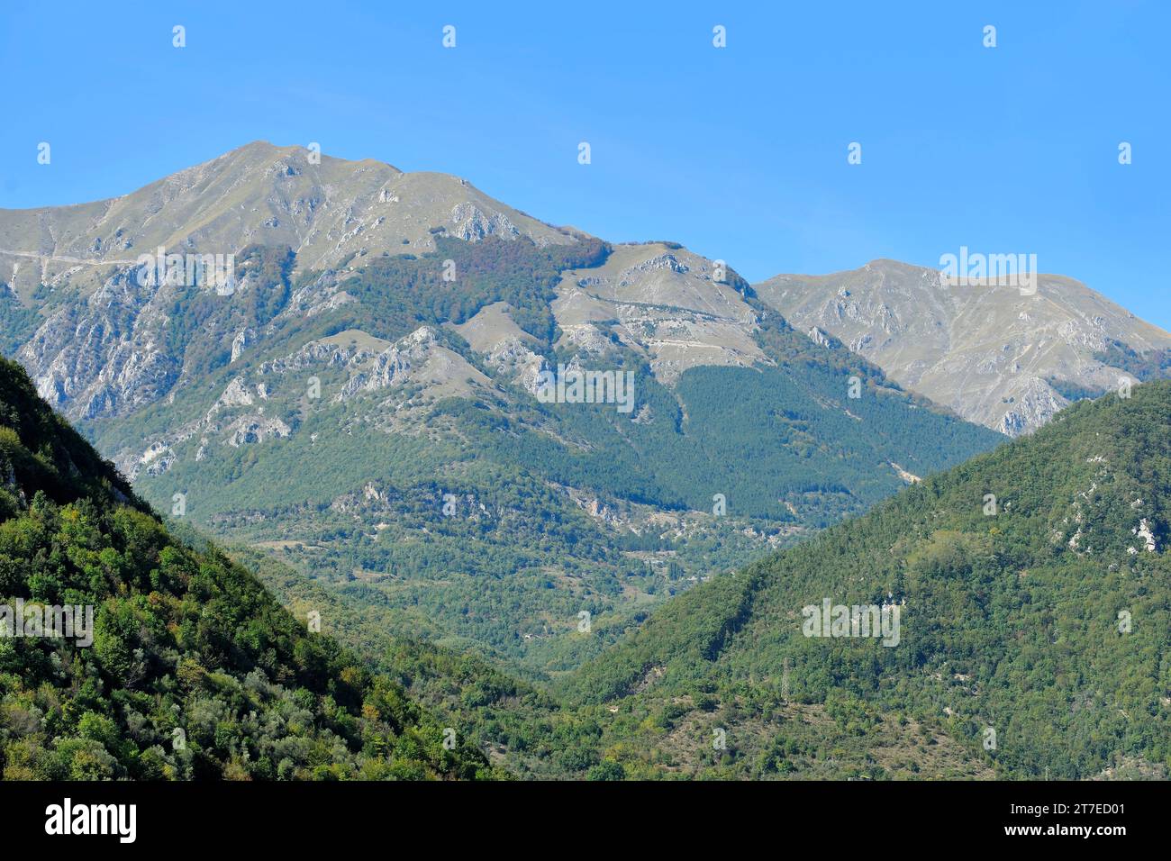 Leonessa. Mount Boràgina. Lazio. Italia Foto Stock