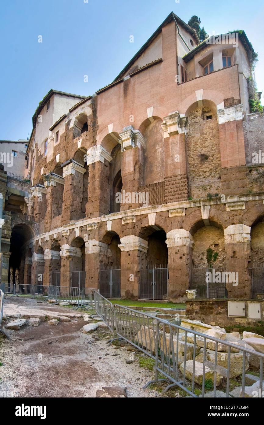 Antico ghetto ebraico. Marcello Theater. Roma. Lazio. Italia Foto Stock