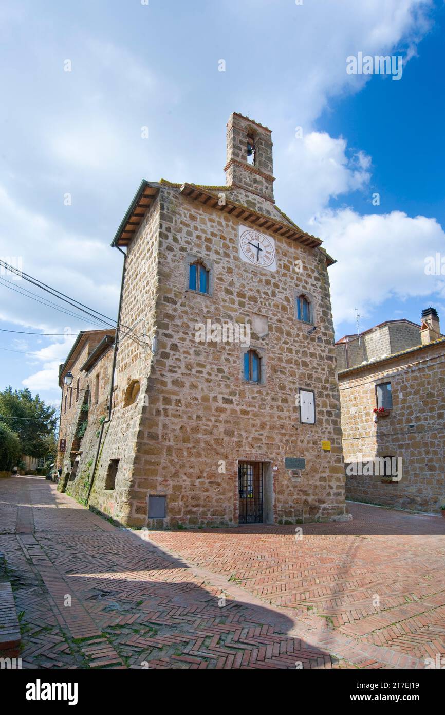 Edificio dell'archivio. Sovana. Comune di Sorano. Toscana. Italia Foto Stock