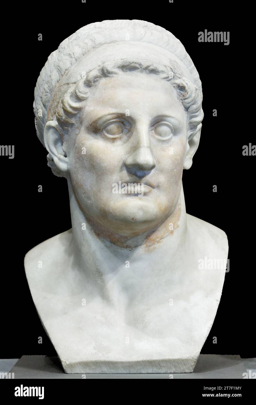 Tolomeo i Soter. Busto del fondatore greco macedone del regno tolemaico, Tolomeo il Salvatore; 367 a.C.-282 a.C.) Foto Stock
