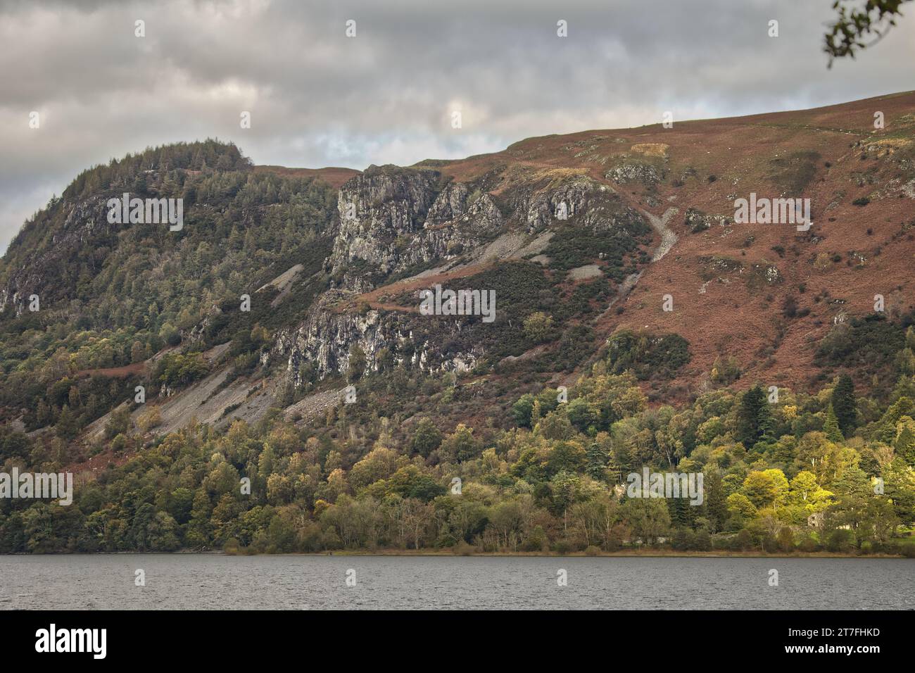 Walla Crag e Derwentwater nel Lake District Foto Stock