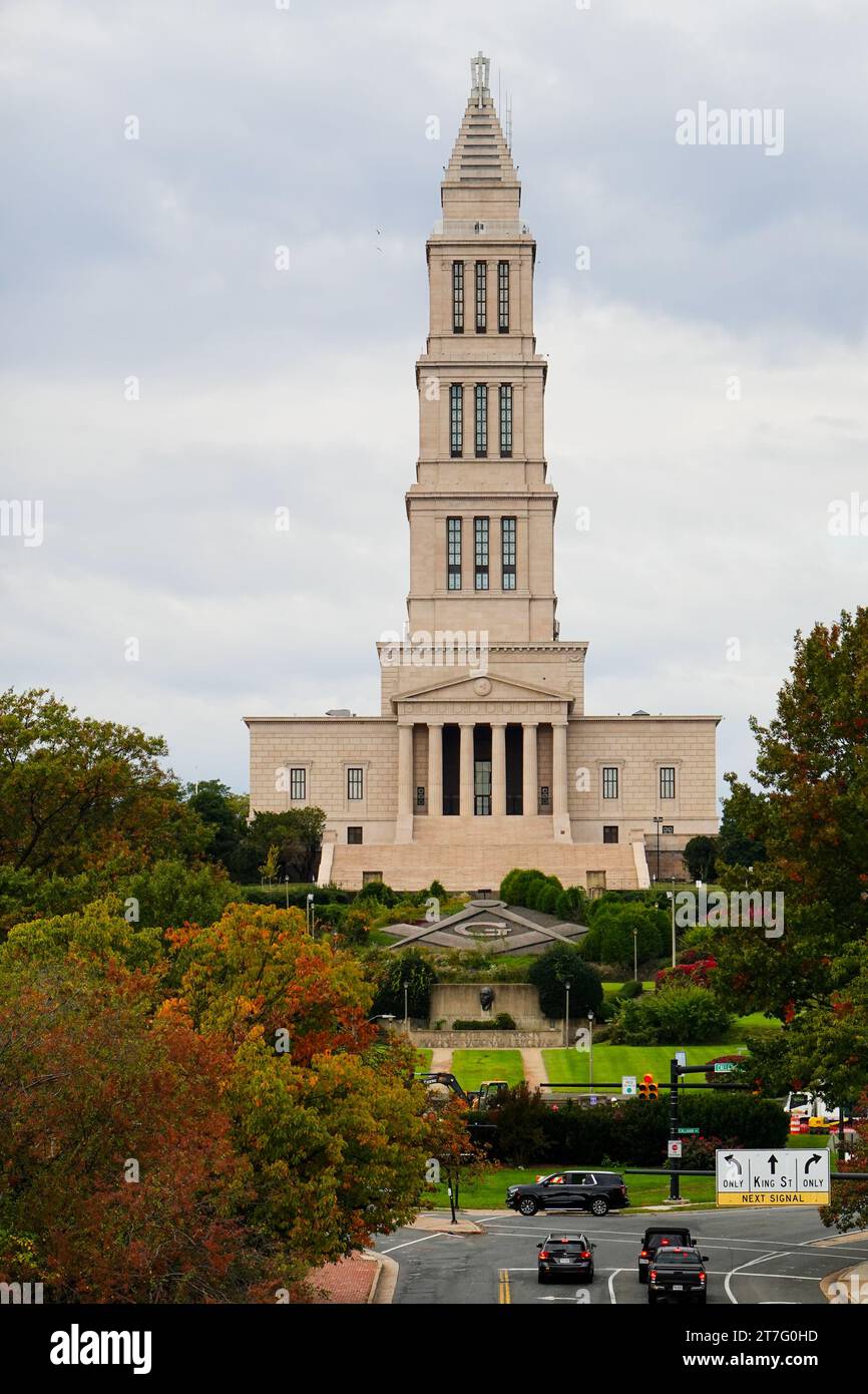 George Washington Masonic National Memorial, monumento storico nazionale dedicato alla memoria del primo presidente degli Stati Uniti. Foto Stock