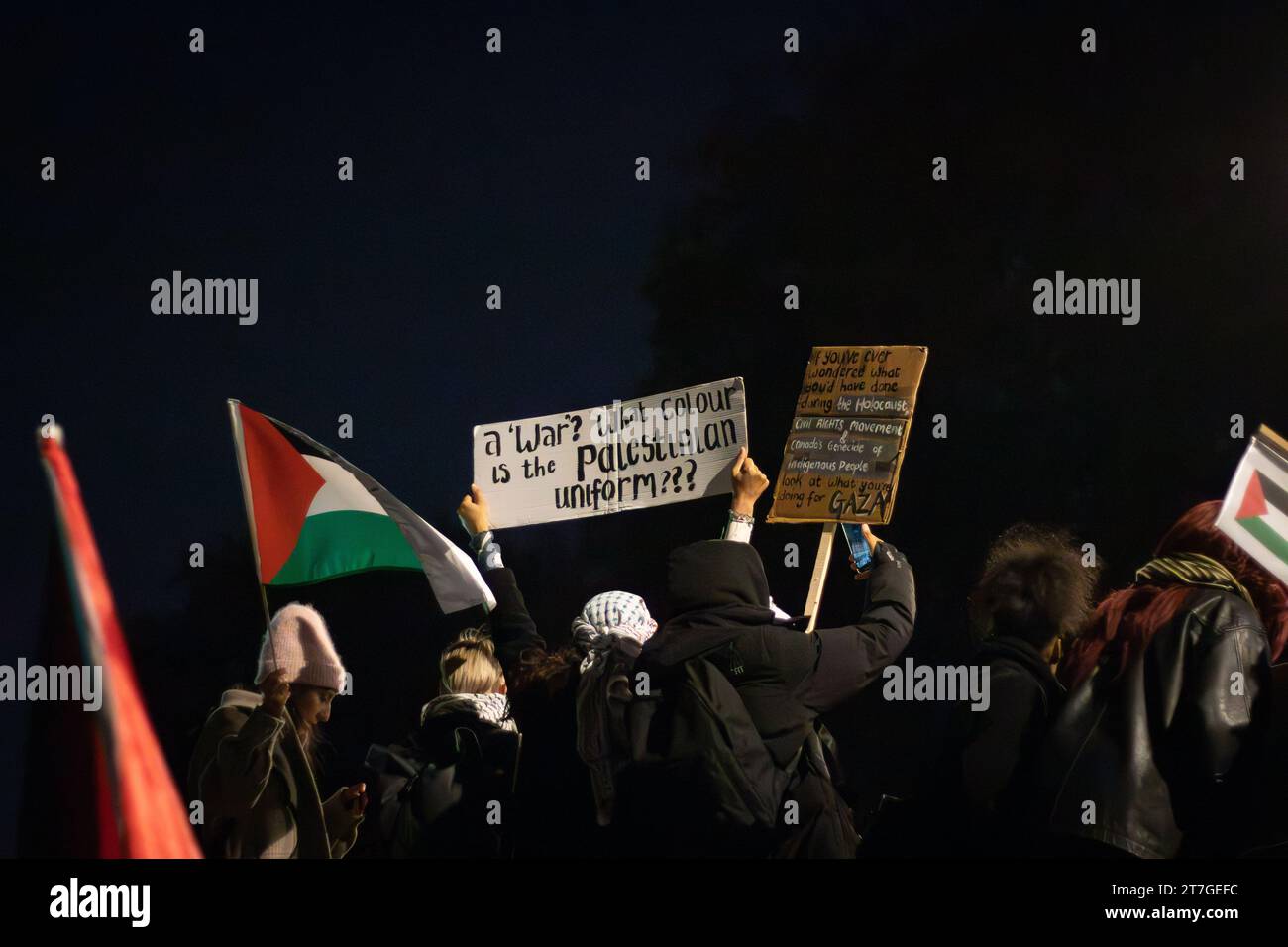 Protesta pro-palestinese alla camera dei comuni Foto Stock
