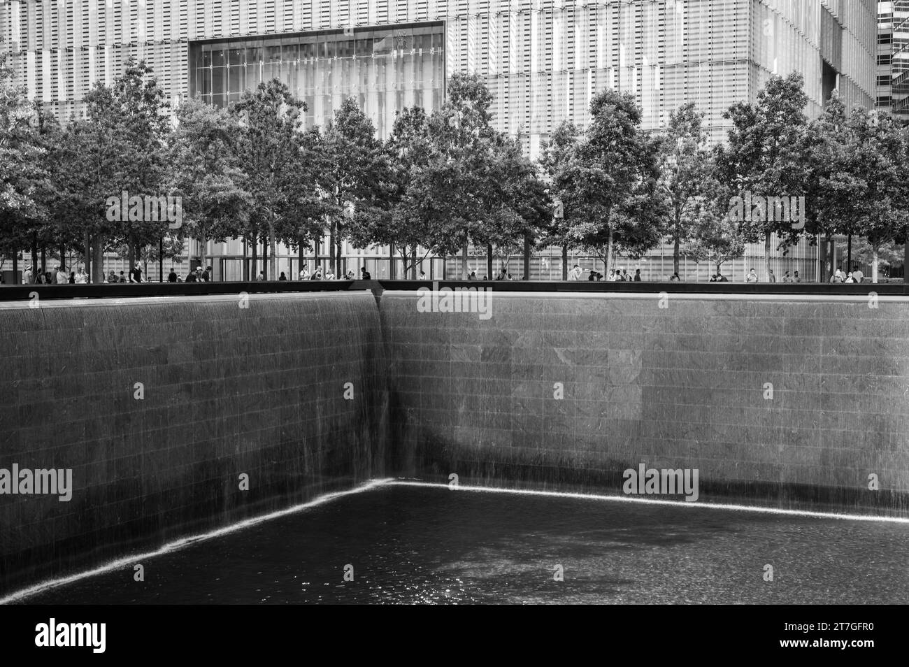 Le fontane commemorative del 9/11 a New York City Foto Stock