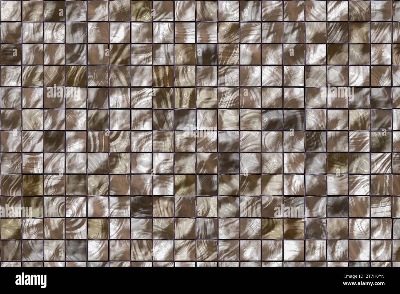 A parete e a pavimento di piastrelle sfondo astratto con mosaico geometrico texture Foto Stock