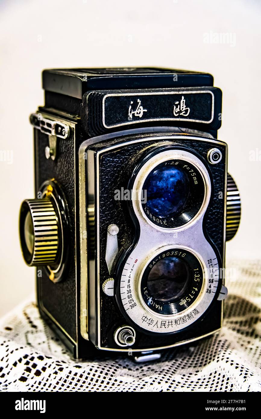 Shanghai Seagull camera Ltd è un produttore di macchine fotografiche cinese con sede a Shanghai, Cina. Foto Stock