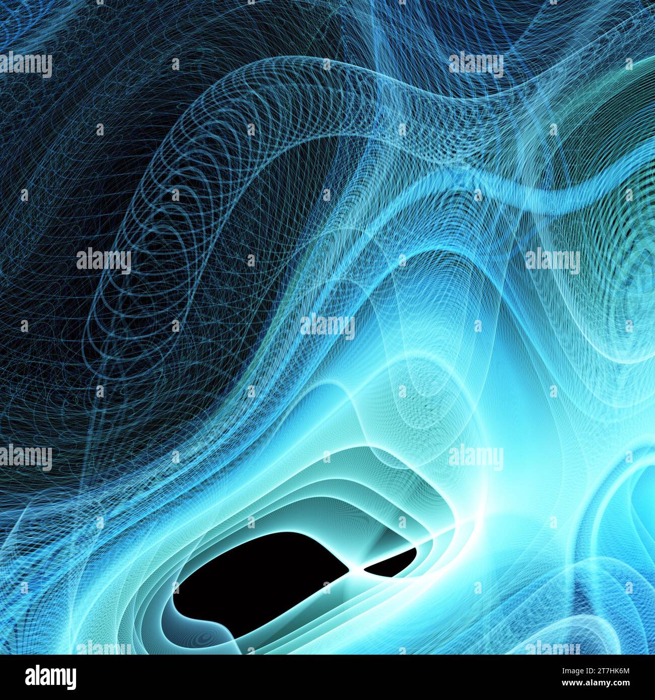illustrazione delle onde gravitazionali Foto Stock