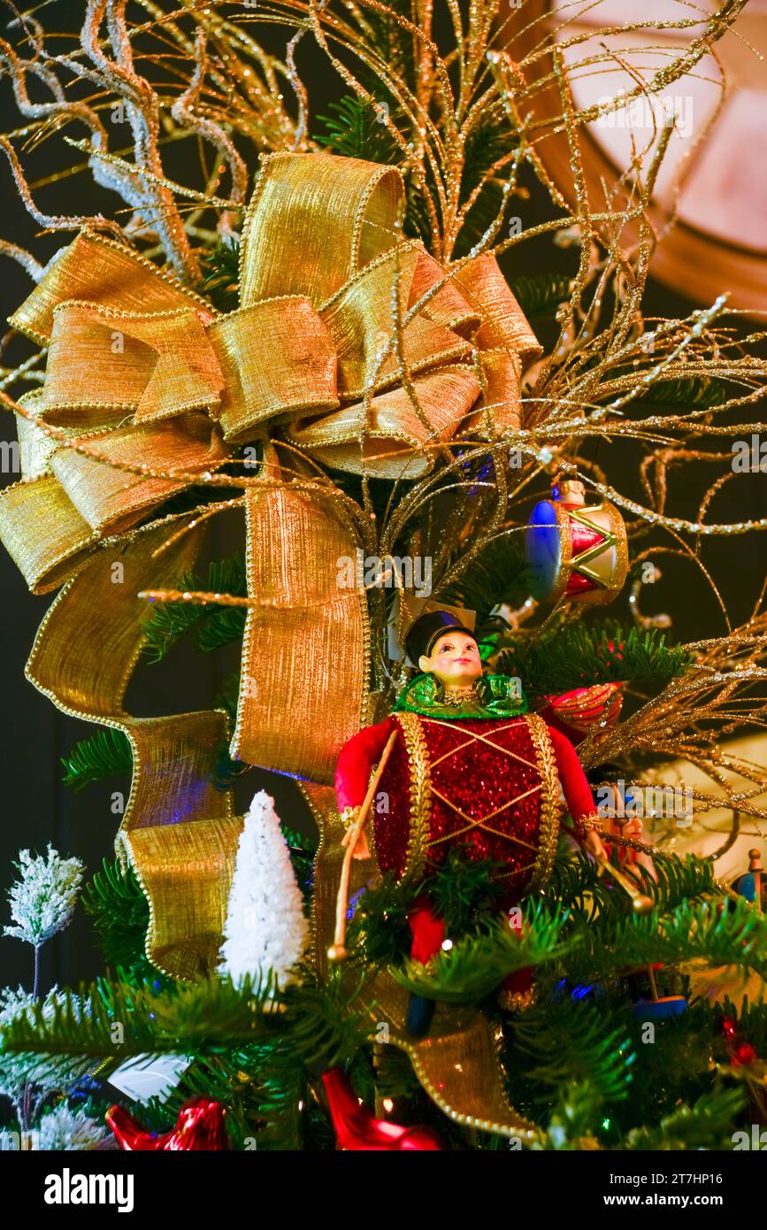 decorazioni natalizie per capodanno 2024 Foto Stock