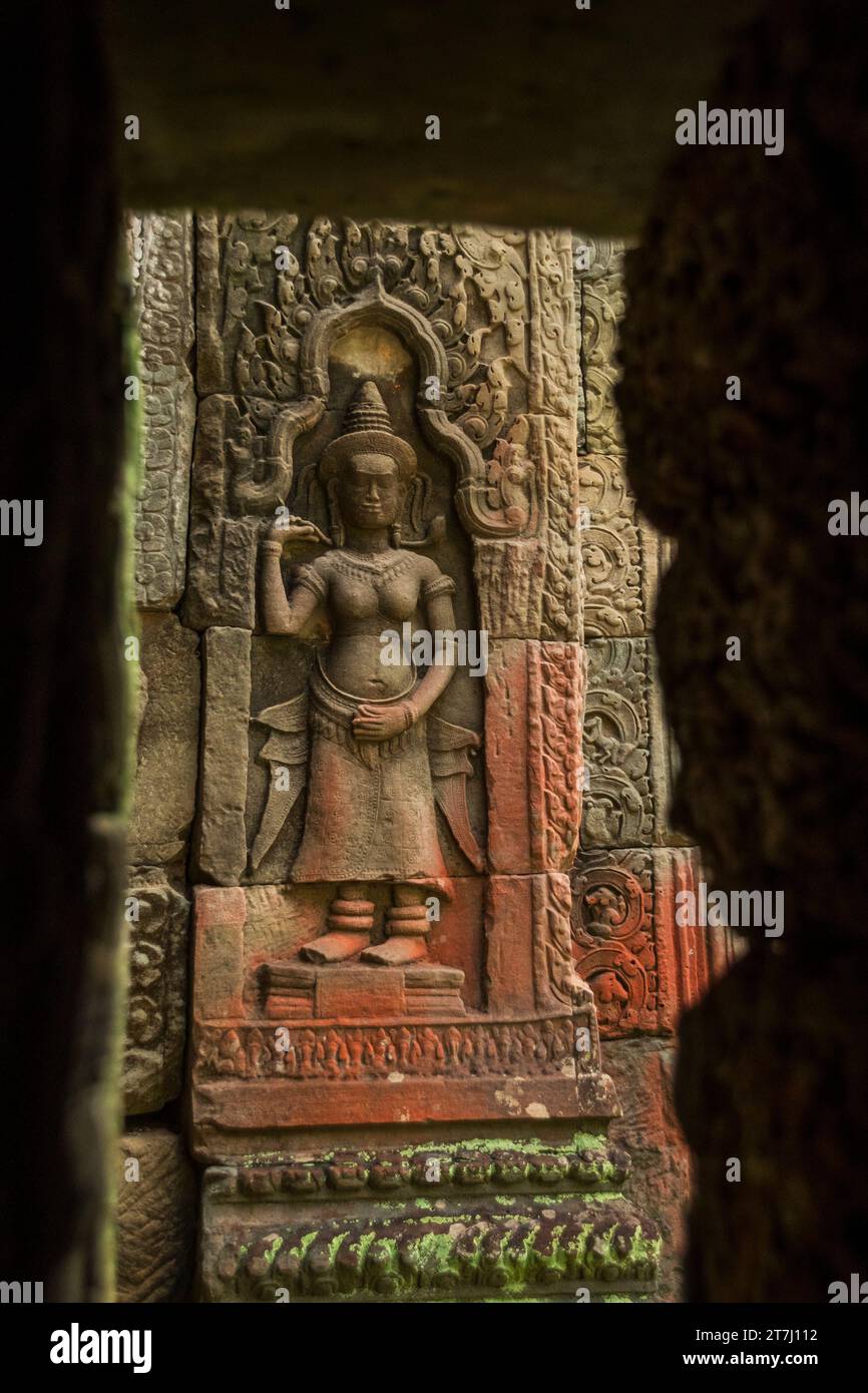 Tempio di Preah Khan Siem Reap, Cambogia Foto Stock