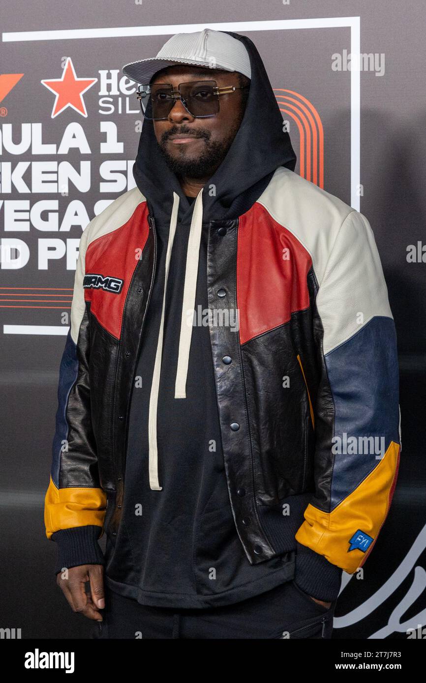 Las Vegas, Stati Uniti. 15 novembre 2023. Will.i.am partecipa al Gran Premio di Formula 1 Heineken Silver Las Vegas Welcome Party all'Encore di Wynn a Las Vegas, Nevada, il 15 novembre 2023. (Foto di Travis Ball/Sipa USA) credito: SIPA USA/Alamy Live News Foto Stock