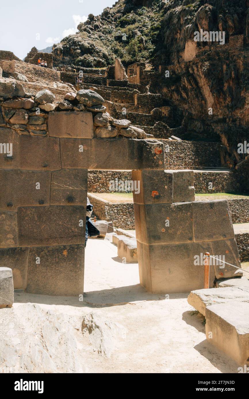 Ollantaytambo - Valle Sacra Cusco Perú Foto Stock