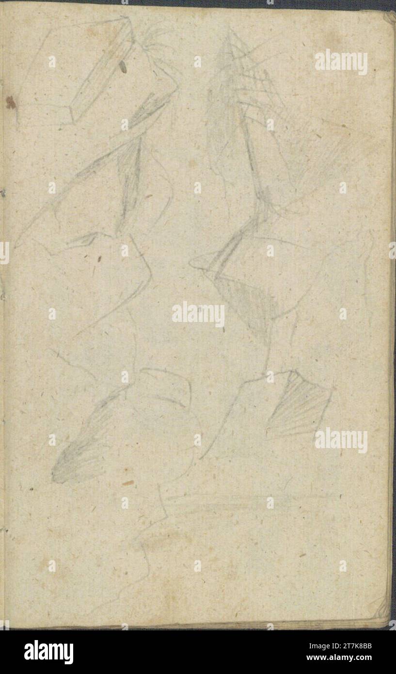 Josef von Führich disegno per Joseph Führich del 6 maggio 1807. Matita angefangen 6.5.1807 Foto Stock