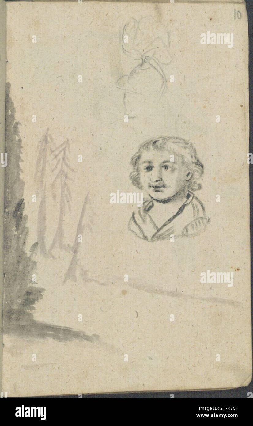 Josef von Führich disegno per Joseph Führich del 6 maggio 1807. Matita angefangen 6.5.1807 Foto Stock