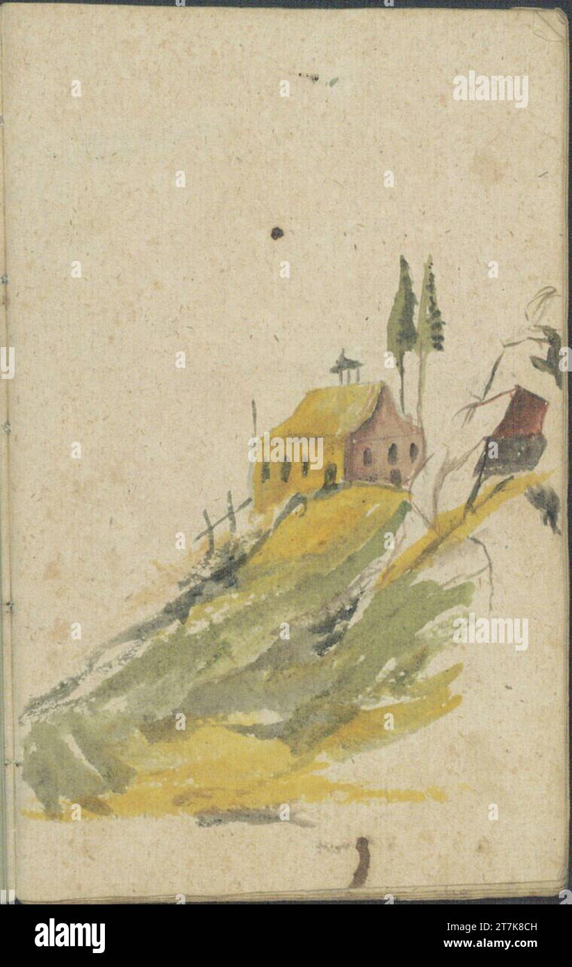 Josef von Führich disegno per Joseph Führich del 6 maggio 1807. Matita; acquerello angefangen 6.5.1807 Foto Stock