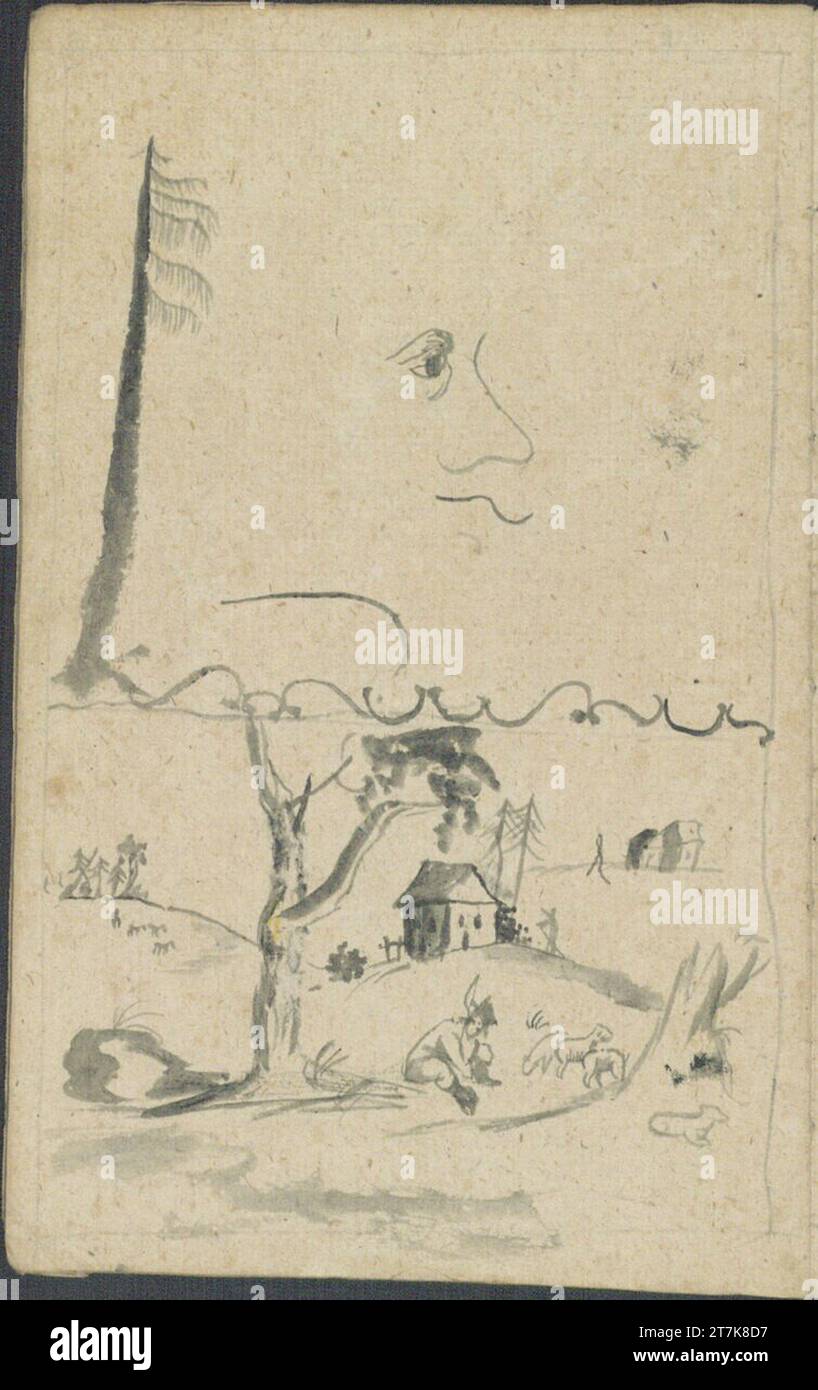 Josef von Führich disegno per Joseph Führich del 6 maggio 1807. Matita angefangen 6.5.1807 Foto Stock