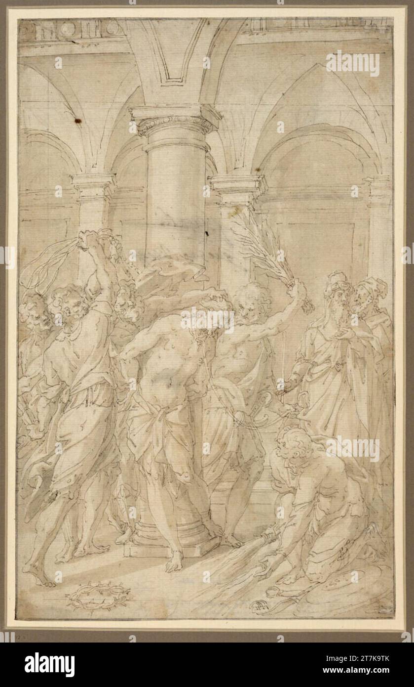 Marten de Vos Geisement. Lave in marrone, pigro Foto Stock