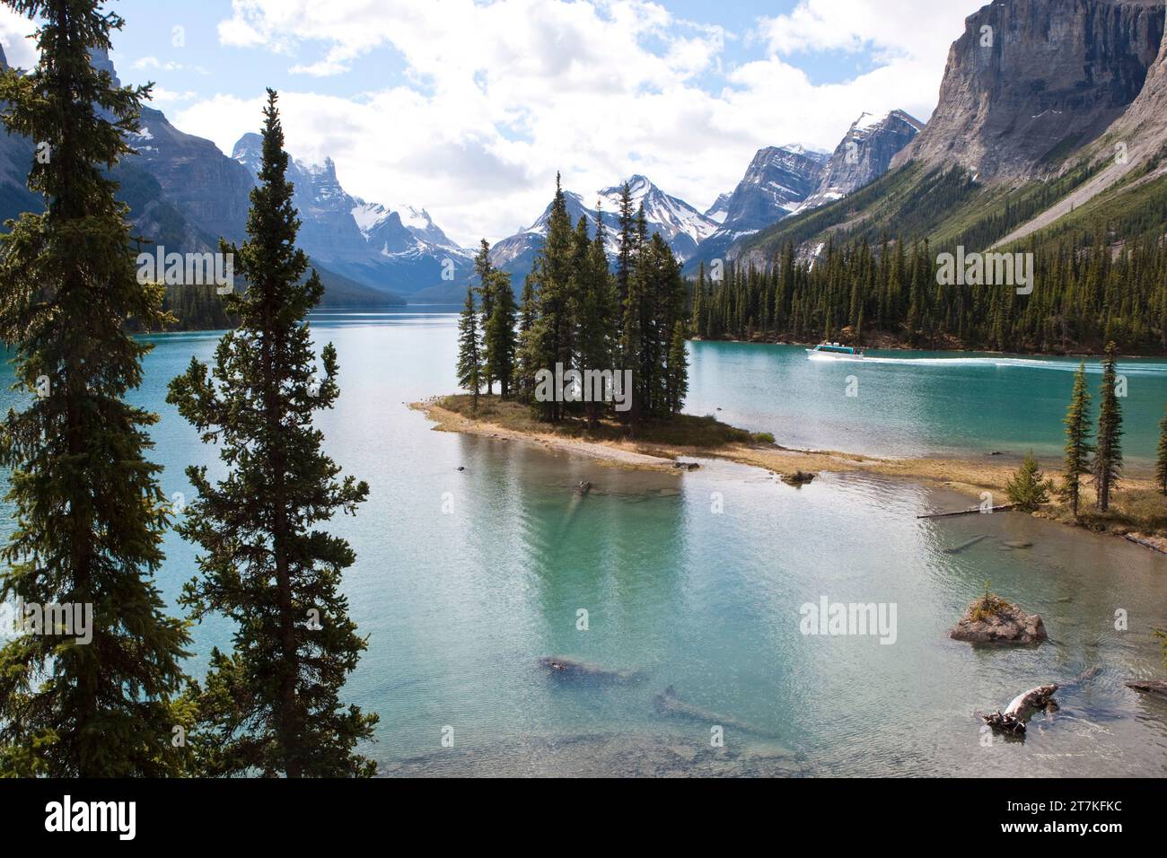 SPIRIT ISLAND, ALBERTA, CANADA Foto Stock