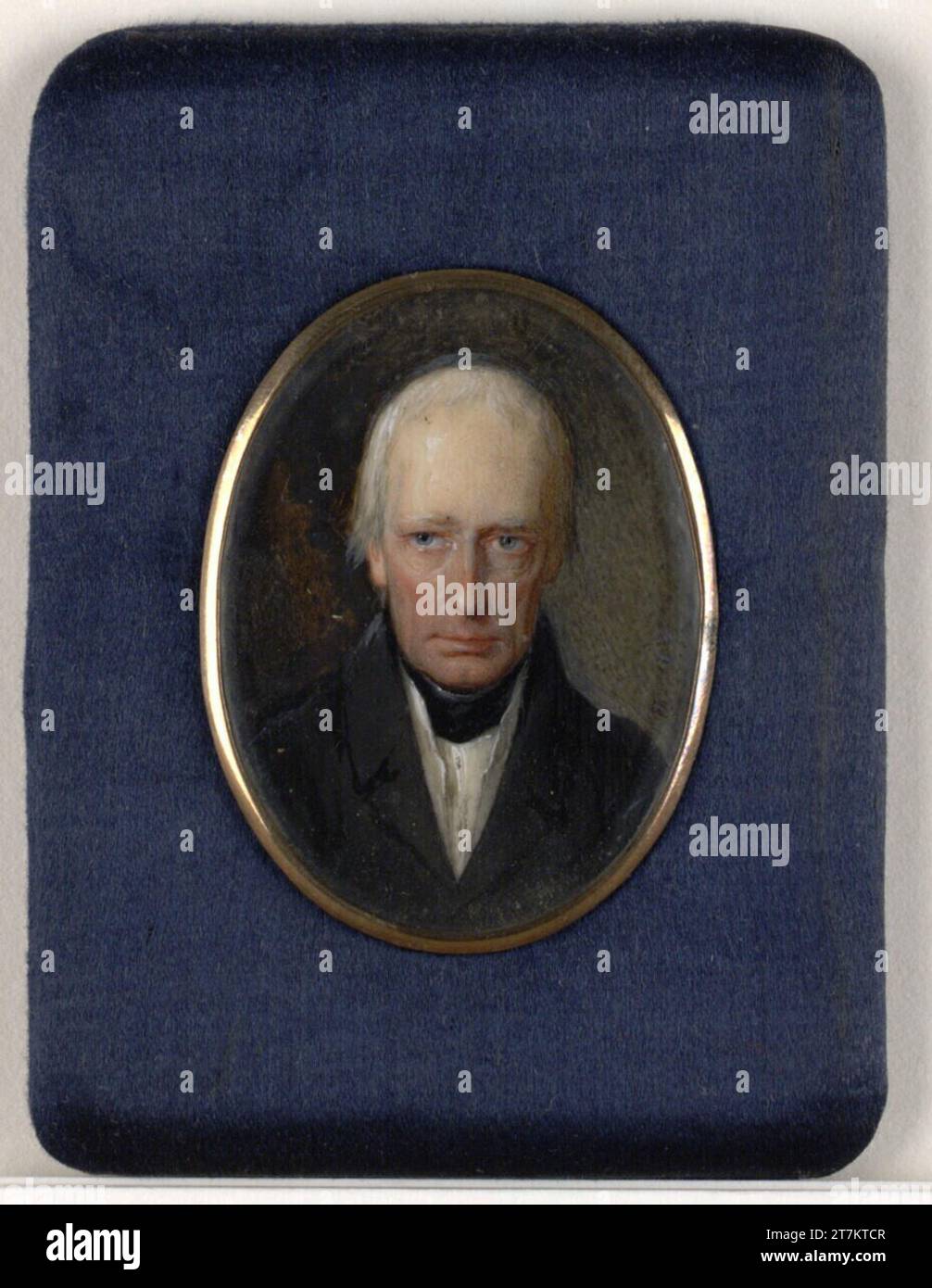 Peter Fendi Franz I., Imperatore d'Austria. Acquerello su avorio 1834 , 1834 Foto Stock