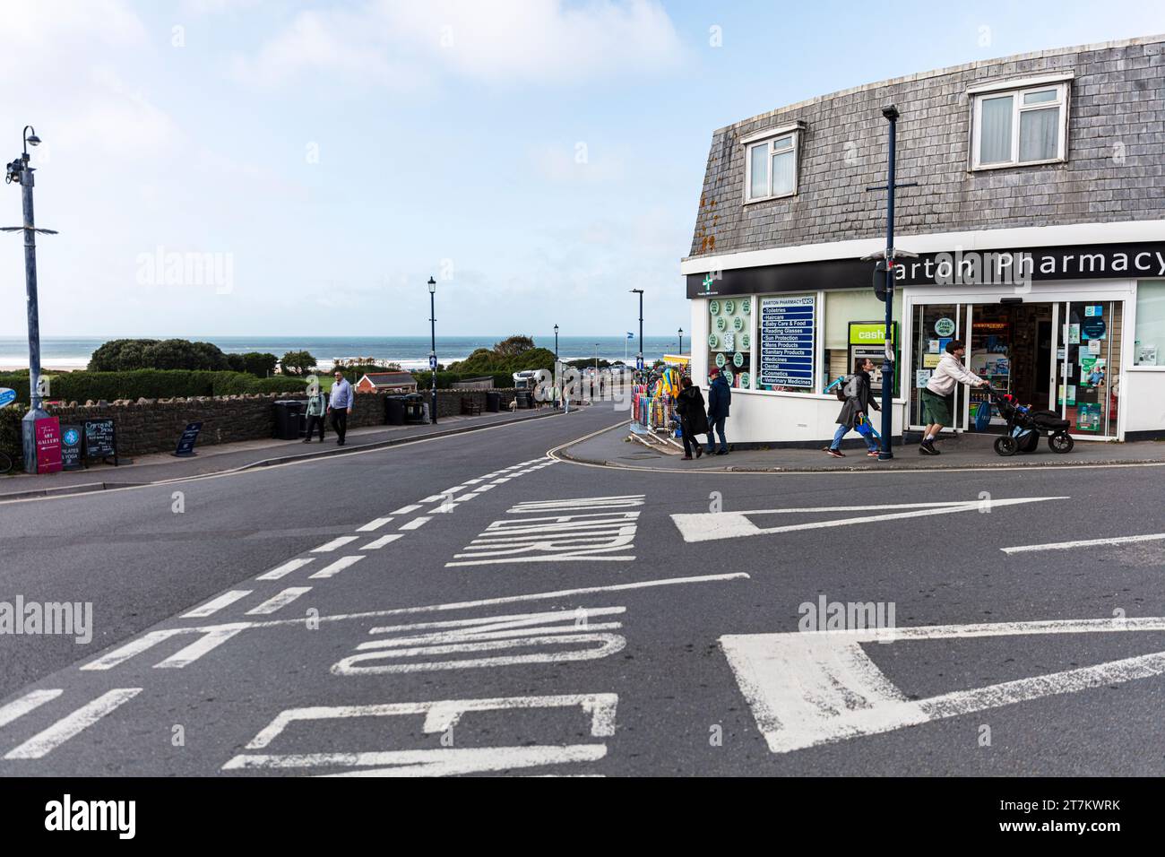 Woolacombe, Devon, Regno Unito, Inghilterra, Woolacombe Town, Woolacombe UK, Woolacombe Devon, Woolacombe England, città, villaggio, centro città, villaggio di Woolacombe, Foto Stock